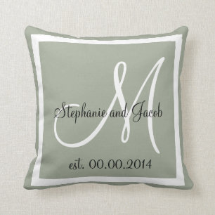 almohada de aguijón de Boda gris claro