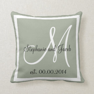 almohada de aguijón de Boda gris claro