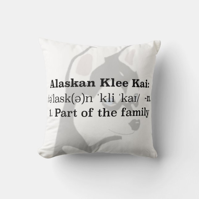 Almohada de Alaska de Klee Kai (Anverso)