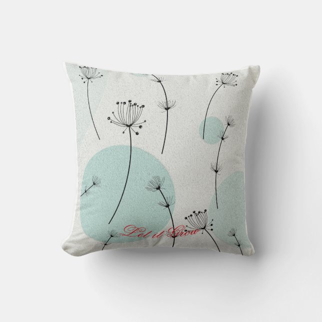 Almohada de Algodón Botánico Caprichoso (Anverso)