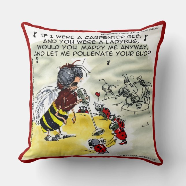 Almohada de Algodón Cantante de Club Nocturno de I (Anverso)