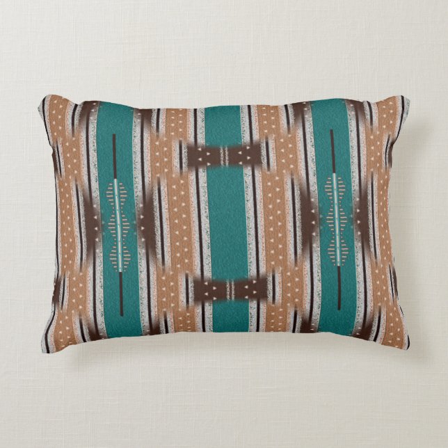 Almohada de algodón con acento de eco 12"x16" (Anverso)