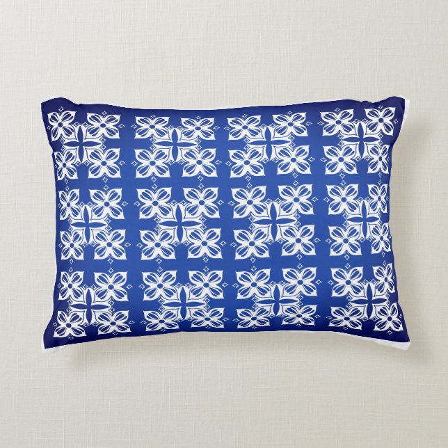 Almohada de Algodón con Patrón Tradicional Acabado (Anverso)