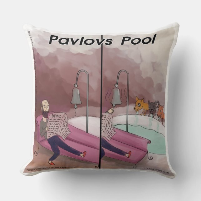 Almohada de Algodón de Psicología Divertida 'Pisci (Anverso)