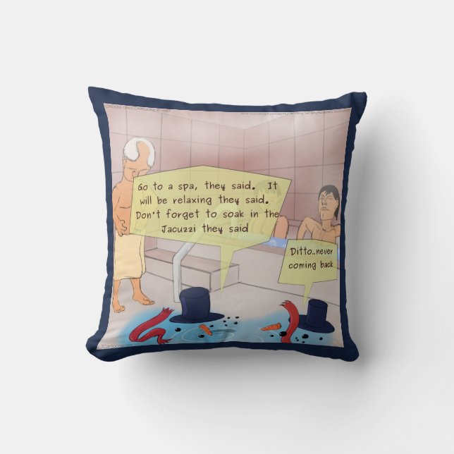 Almohada de Algodón de Rick London Cómic Muñeco de (Anverso)