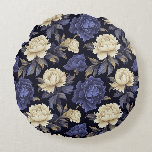 Almohada de Algodón Floral para Lanzar (Anverso)