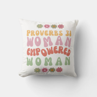 Almohada de Algodón Frase Mujer Empoderada Proverb