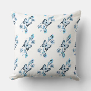 Almohada de Algodón Grado A 20x20/Mariposas