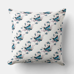 Almohada de Algodón Grado A 20x20/Mariposas