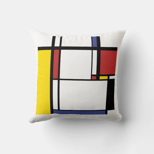 Almohada de algodón - Mondrian Piet (Reverso )