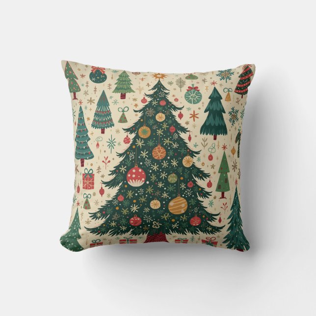 almohada de almohadón de árbol de navidad de los n (Anverso)
