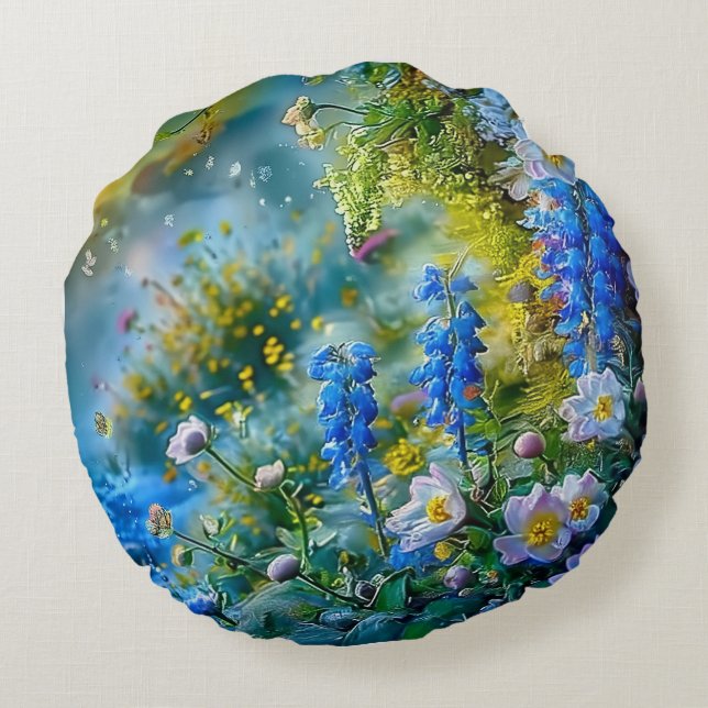 almohada de almohadón de flores de Hyacinth (Reverso)