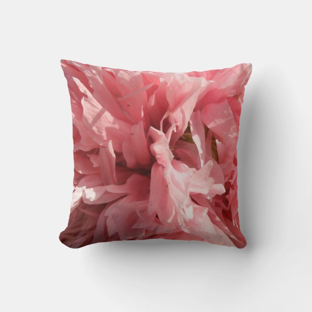 Almohada de amapola rosa bonita (Anverso)