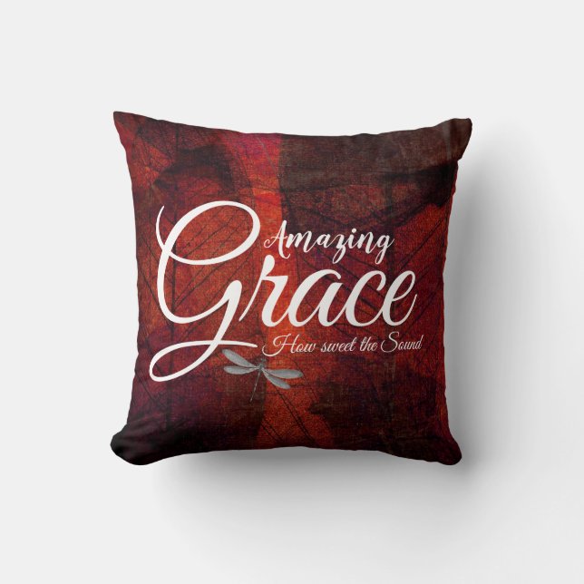 Almohada de Amazing Grace hojas (Anverso)