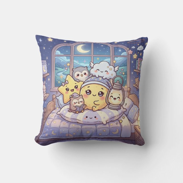 Almohada de Amigos de la Luna y las Estrellas Acog (Anverso)