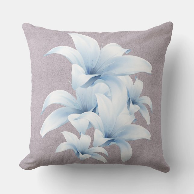 Almohada de amor de Blue Lily (Anverso)