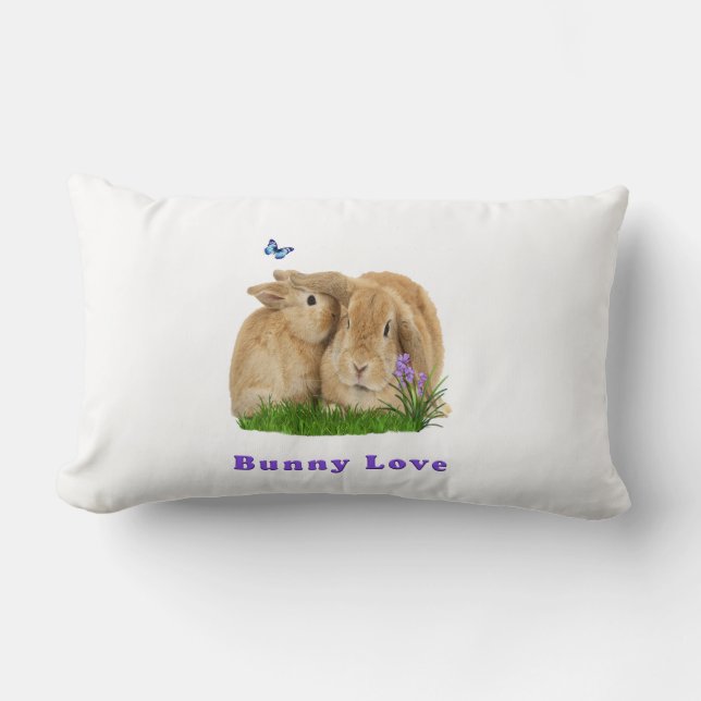Almohada de amor de conejito (Anverso)