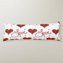Almohada de amor rojo
