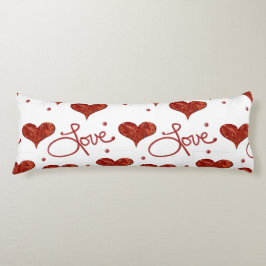 Almohada de amor rojo