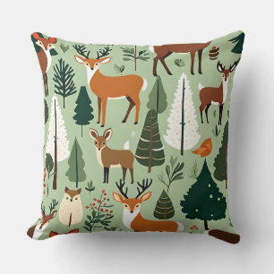 almohada de animales de navidad