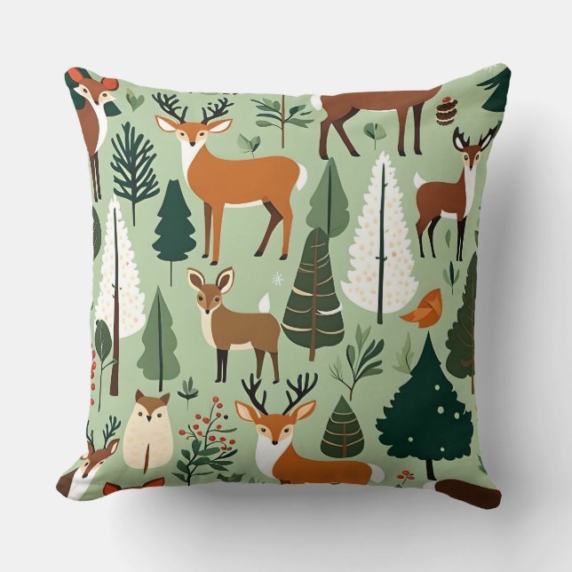 almohada de animales de navidad (Anverso)