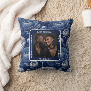 Almohada de aniversario de boda contemporánea de 1