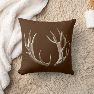 Almohada de Antleros de Ciervo Marrón Animal Natur