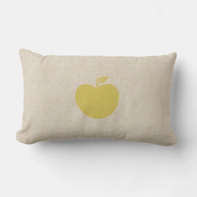 Almohada de Apple de línea amarilla (Anverso)