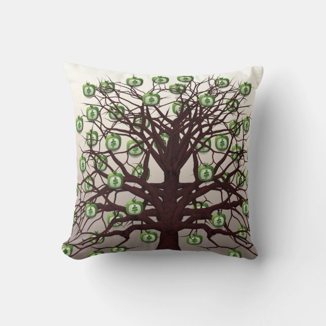 Almohada de árbol del dinero (Anverso)