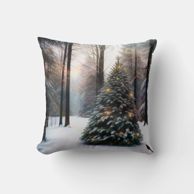 Almohada de árbol navideño (Anverso)