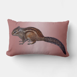 Almohada de ardilla listada (mezcla rosa polvorien