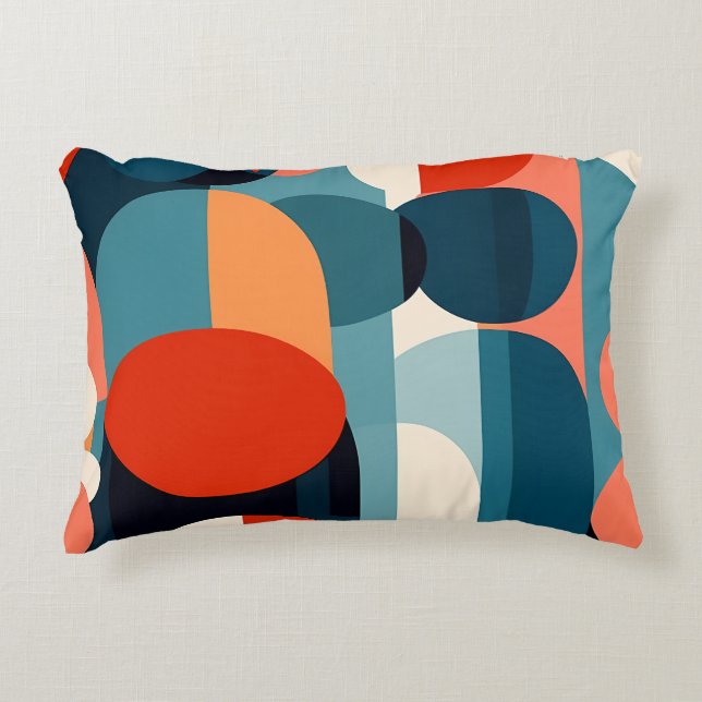 Almohada de Arquitectura Retro Bauhaus (Anverso)