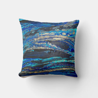 almohada de arte abstracto original