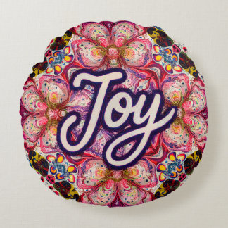 Almohada de arte Bright Kaleidoscope – Edición Joy