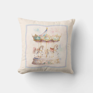 Almohada de arte de carrusel decoración caprichosa