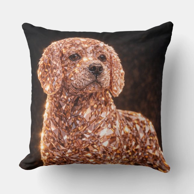 Almohada de Arte de Cockapoo de Lujo | Decoración  (Anverso)