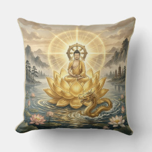 Almohada de arte de meditación de Gautam Buddh - D