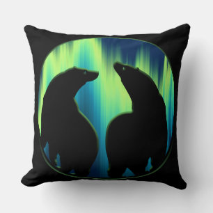 Almohada de arte de oso Almohada Osos Luces del No