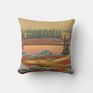 Almohada de arte de oso polar con orejas personali