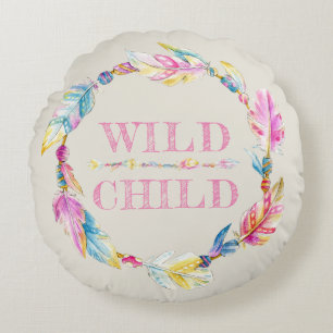 almohada de arte de plumas acuáticas infantiles si