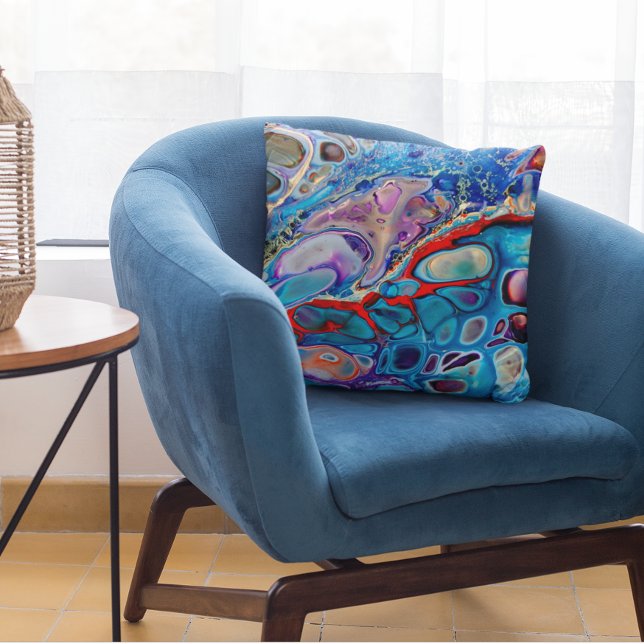 Almohada de Arte Fluido con Estampado de Mármol Pi (Subido por el creador)