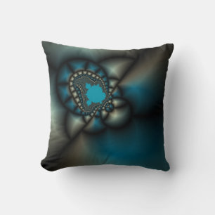 almohada de arte fractal de joyas