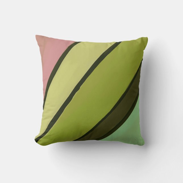 Almohada de arte interpretativo de capullo de rosa (Anverso)
