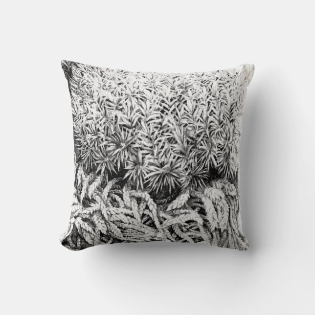 almohada de arte mono de dibujo de mosaico (Anverso)
