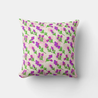 Almohada de arte pop neón de lavanda de cacao