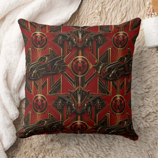Almohada de arte/superhéroe de vehículos de patrul (Manta)
