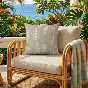 almohada de arte tropical
