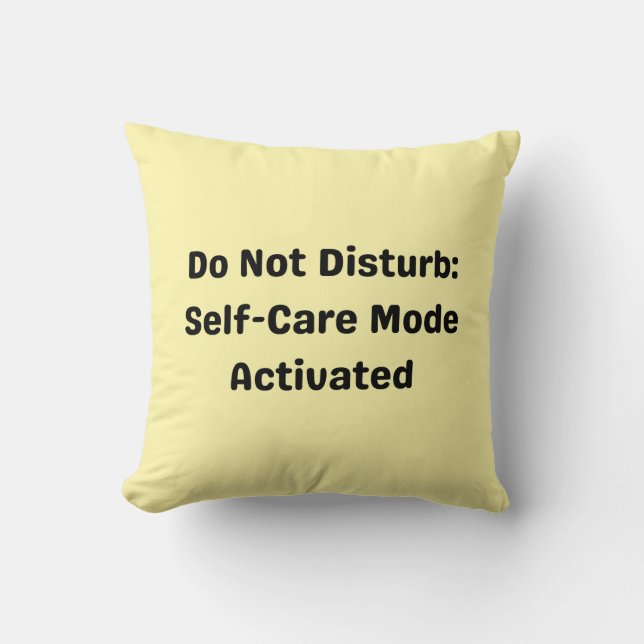 Almohada de autocuidado “No Molestar” – Recarga Me (Anverso)