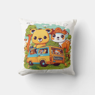 Almohada de aventura de caravana para niños