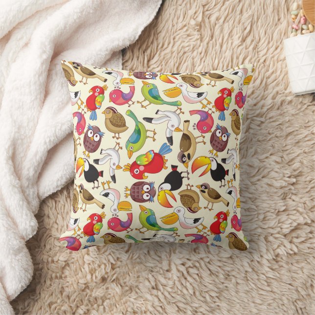 Almohada de aves, aves y más aves (Manta)